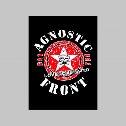 Agnostic Front chrbtová nášivka veľkosť cca. A4 (po krajoch neobšívaná)